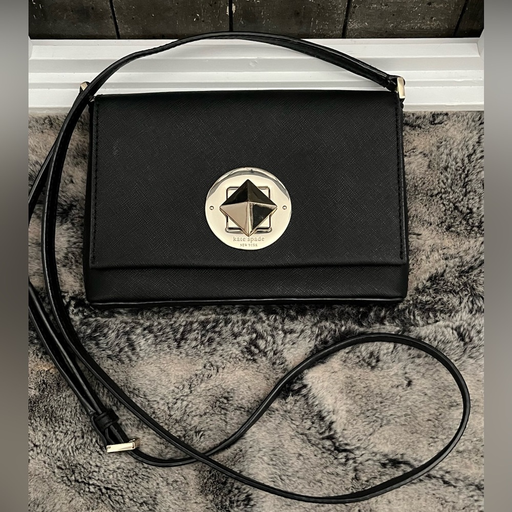 KATE SPADE Black Newbury Lane Sally Crossbody Purse